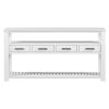62.2'' Modern Console Table Sofa Table for Living Room with 4 Drawers and 2 Shelves