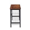 3-Tier Metal Shoe Rack, Modern Multifunctional Shoe Storage Shelf with MDF Top Board, Tigger, 1 pc per carton