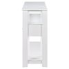 62.2'' Modern Console Table Sofa Table for Living Room with 4 Drawers and 2 Shelves