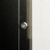 Black side cabinet with aluminum strip lamp,With large storage space