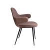 Bontura Modern Brown Fabric & Leatherette Accent Chair