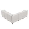Sectional Modular Sofa with 2 Tossing cushions and Solid Frame for Living Room