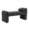 COOLMORE Modern Ottoman Bench, Bed stool made of loop gauze, End Bed Bench, Footrest for Bedroom, Living Room, End of Bed, Hallway