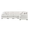 Sectional Modular Sofa with 2 Tossing cushions and Solid Frame for Living Room