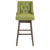 COOLMORE Bar Stools Set of 2 Counter Height Chairs with Footrest for Kitchen, Dining Room And 360 Degree Swivel